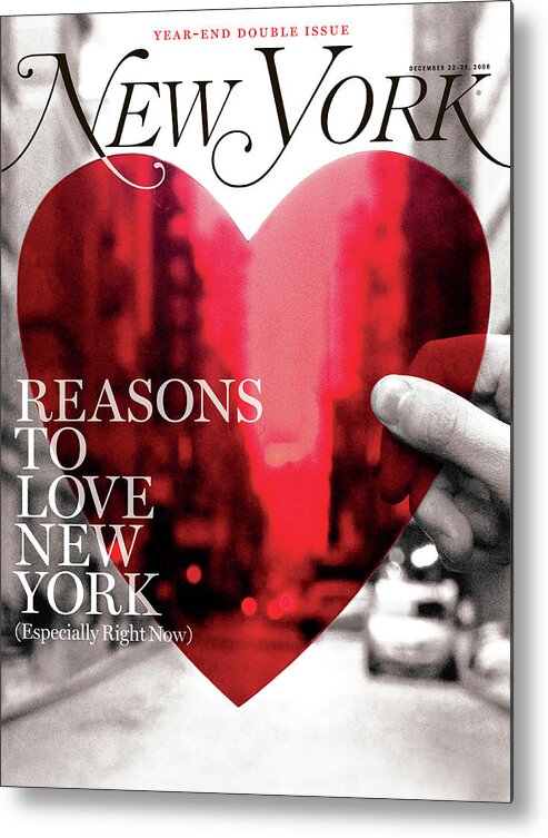 Illustration Metal Print featuring the digital art Reasons to Love New York 2008 by Rodrigo Corral Design with Ben Wiseman and Tracy Morford