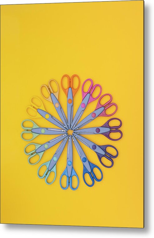 Dublin Metal Print featuring the photograph Scissor Circle by Catherine MacBride