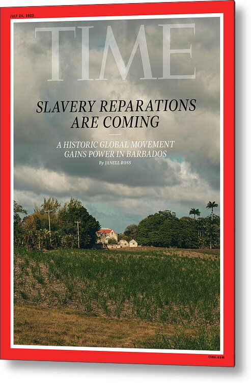  Metal Print featuring the photograph Slavery Reparations Are Coming-A historic global movement gains power in Barbados by Photograph by Christopher Gregory-Rivera for TIME