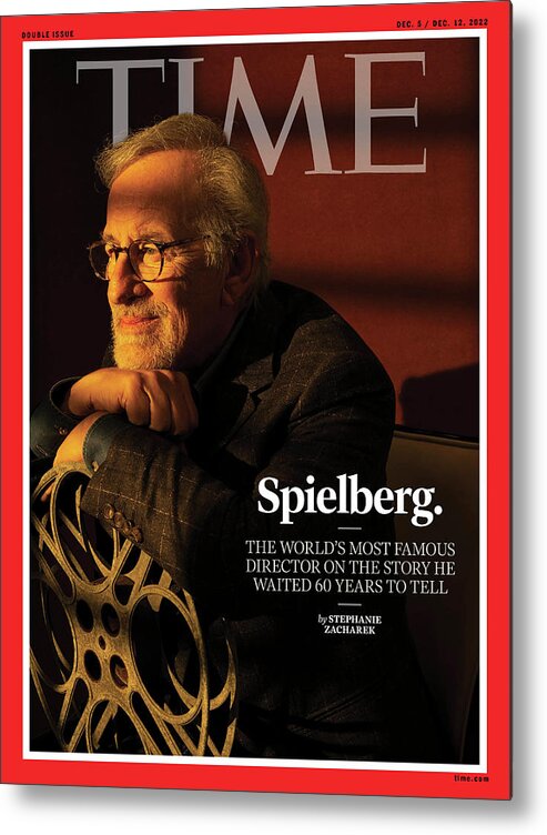 Steven Spielberg Metal Print featuring the photograph Steven Spielberg by Photograph by Tania Franco Klein for TIME