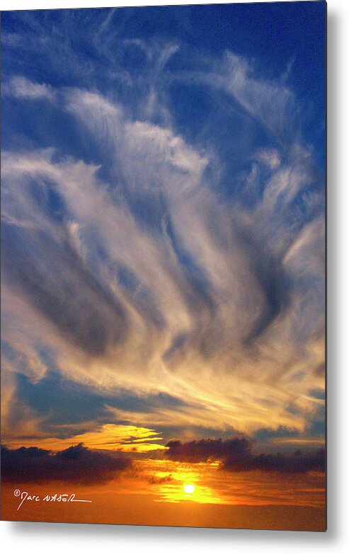 Sunset Metal Print featuring the photograph Sun Sets Over Lebanon by Marc Nader