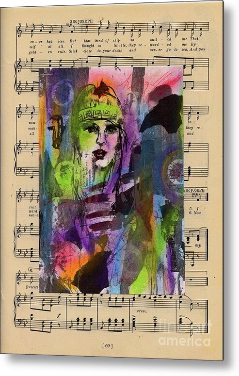 Music Metal Print featuring the mixed media Surround Sound by PJ Lewis
