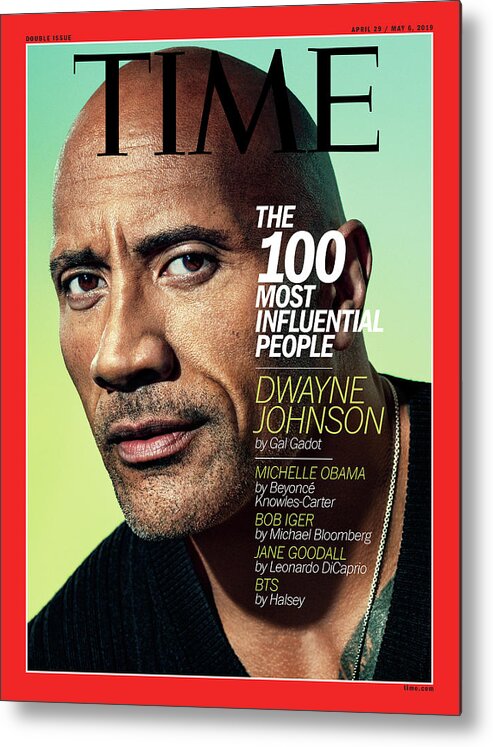Time Metal Print featuring the photograph The 100 Most Influential People - Dwayne Johnson by Photograph by Pari Dukovic for TIME