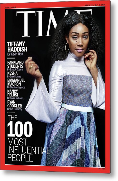 The 100 Metal Print featuring the photograph The 100 Most Influential People -Tiffany Haddish by Photograph by Peter Hapak for TIME