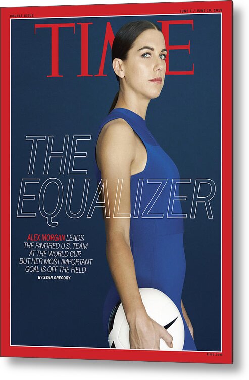 Alex Morgan Metal Print featuring the photograph The Equalizer - Alex Morgan by Photograph by Erik Madigan Heck for TIME