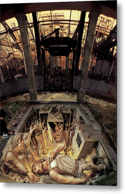Ghetto Metal Print featuring the painting The Ghetto by Kurt Wenner