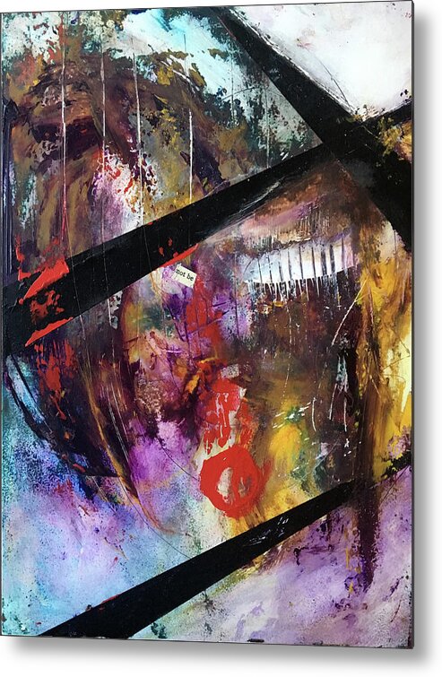 Abstract Art Metal Print featuring the painting The Great Defiler by Rodney Frederickson