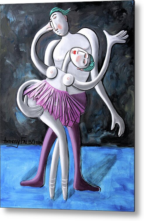 Dance Metal Print featuring the painting The Last Dance My First Love by Anthony Falbo