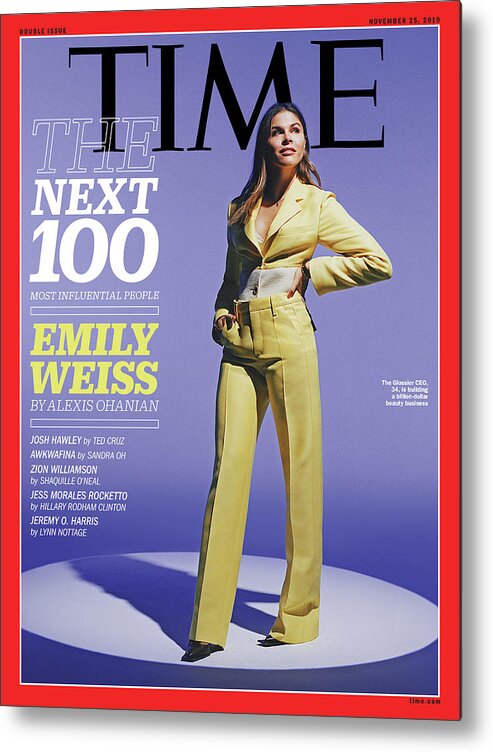 Time Metal Print featuring the photograph The Next 100 Most Influential People - Emily Weiss by Photograph by Scandebergs for TIME