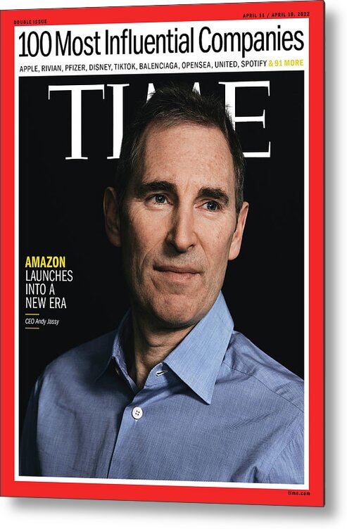 Time 100 Companies Metal Print featuring the photograph TIME 100 Companies - Andy Jassy by Photograph by Michael Friberg for TIME