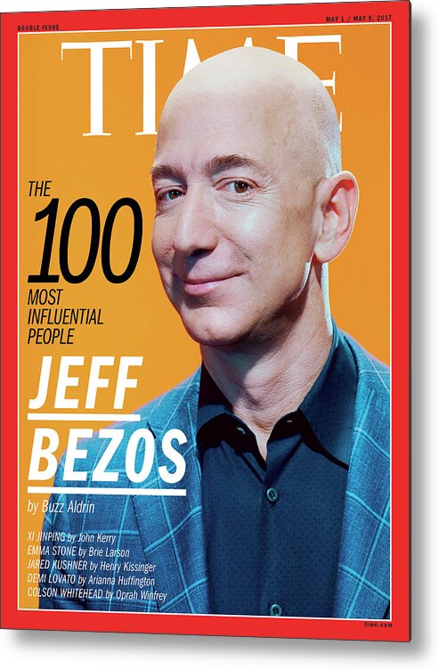 Time 100 Most Influential People - Jeff Bezos Metal Print featuring the photograph TIME 100 - Jeff Bezos by Miles Aldridge for TIME