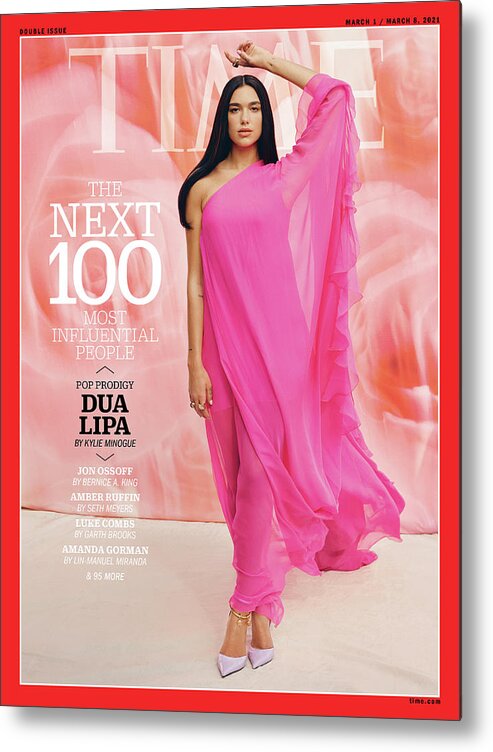 Time 100 Next Metal Print featuring the photograph TIME 100 Next - Dua Lipa by Photograph by Micaiah Carter for TIME
