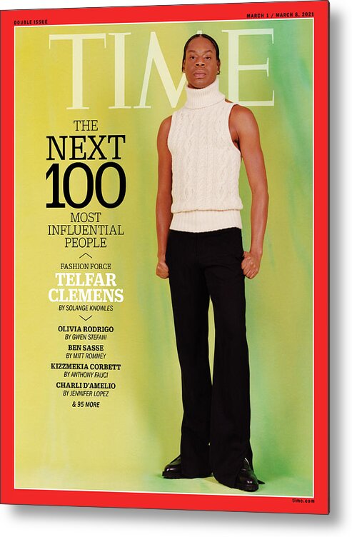 Time 100 Next Metal Print featuring the photograph TIME 100 Next - Telfar Clemens by Photograph by Quil Lemons for TIME