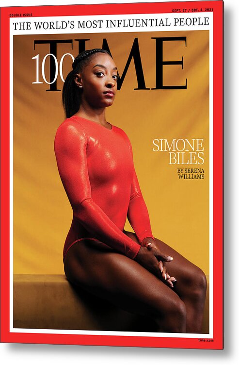 2021 Time 100 Metal Print featuring the photograph TIME100 - Simone Biles by Photograph by Djeneba Aduayom for TIME