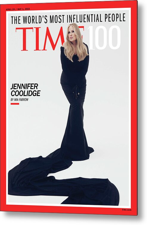 Time100 Metal Print featuring the photograph TIME100 - Jennifer Coolidge by Photograph by Paola Kudacki for TIME
