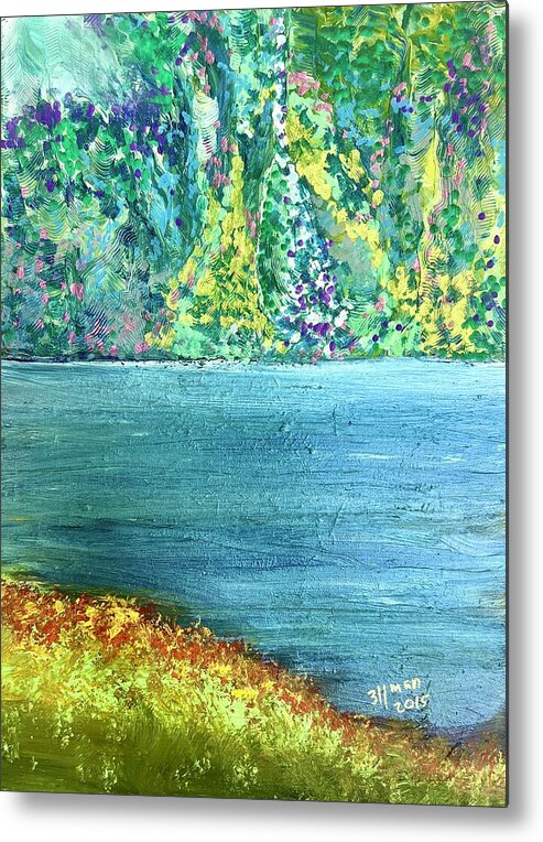 Impressionist Metal Print featuring the painting Traveling Without A Camera . Again by Dennis Ellman