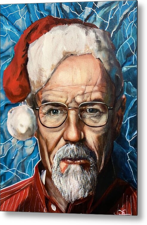 Christmas Metal Print featuring the painting White Christmas - Breaking Bad by Joel Tesch