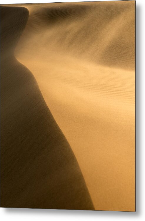 Sand Dune Metal Print featuring the photograph Windy Sand Dune by Peter Boehringer