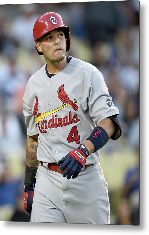 St. Louis Cardinals Metal Print featuring the photograph Yadier Molina by Harry How