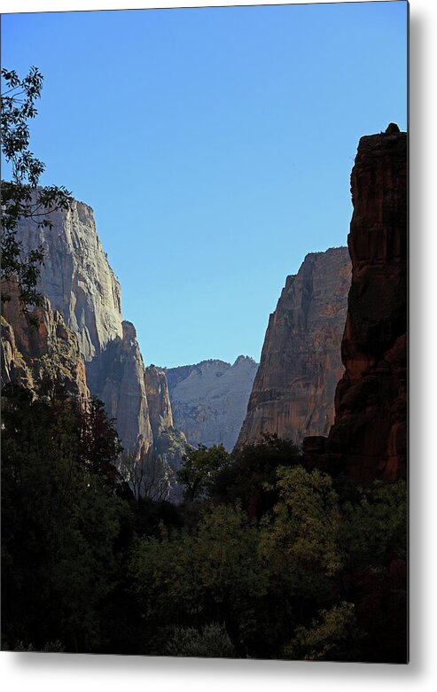 Zion Canyon Metal Print featuring the photograph Zion National Park - Zion Canyon by Richard Krebs