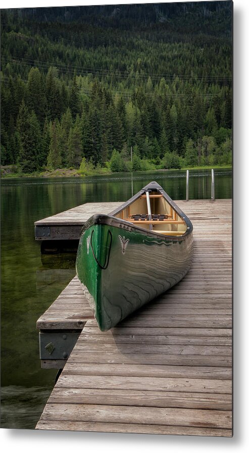 British Columbia Metal Print featuring the photograph Lakeside Peace by Jacqui Boonstra