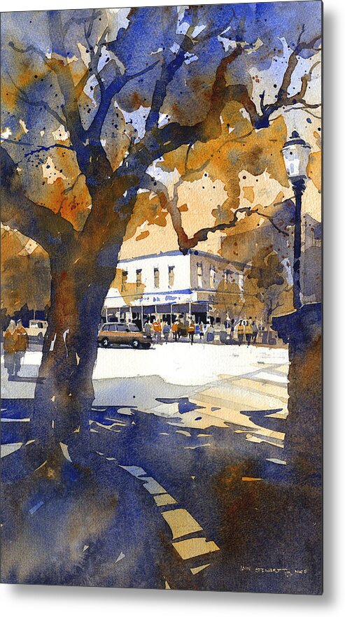 Toomers Oaks Metal Print featuring the painting The College Street Oak by Iain Stewart