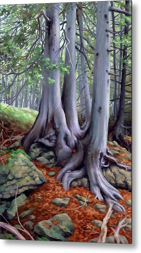 Nature Metal Print featuring the painting Harmony by Hans Neuhart