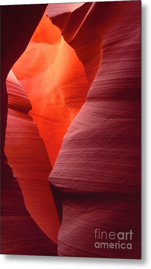 Dave Welling Metal Print featuring the photograph Sandstone Abstract Lower Antelope Slot Canyon Arizona by Dave Welling
