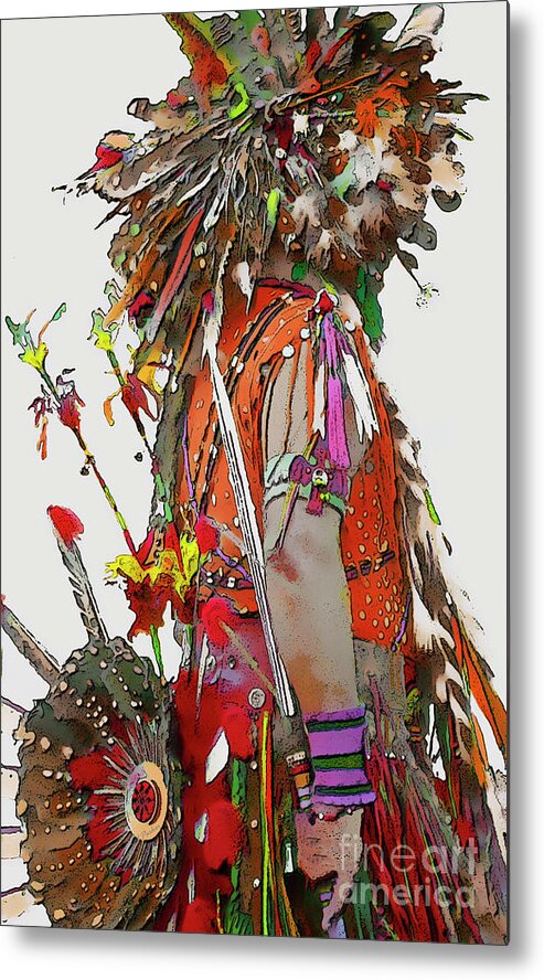 Indians Metal Print featuring the photograph Waiting to Dance - 2 by Linda Parker