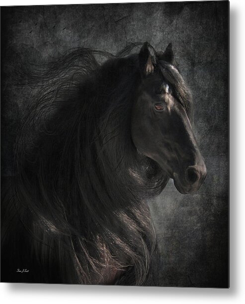 Horse Metal Print featuring the digital art Anton 343 by Fran J Scott