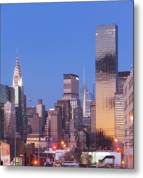 Metlife Building Metal Print featuring the photograph Usa, New York State, New York City #6 by Fotog