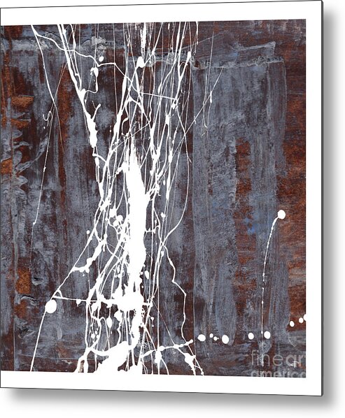 Abstract Metal Print featuring the painting Angst III by Paul Davenport