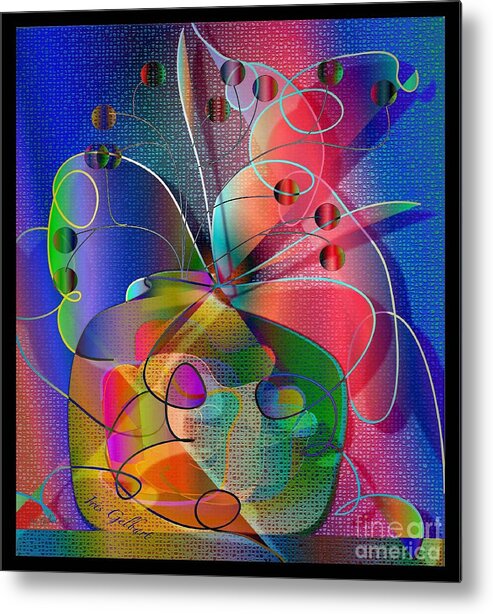 Design Metal Print featuring the digital art Design #29 by Iris Gelbart