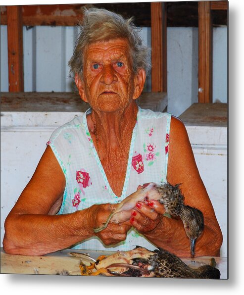 Duck Metal Print featuring the photograph The Duck Picker- Ellie Mae by Barry Bohn