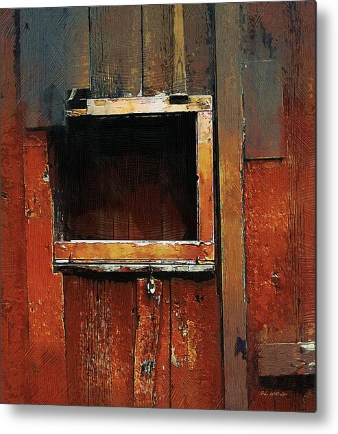 Barn Metal Print featuring the painting Empty Frame by RC DeWinter