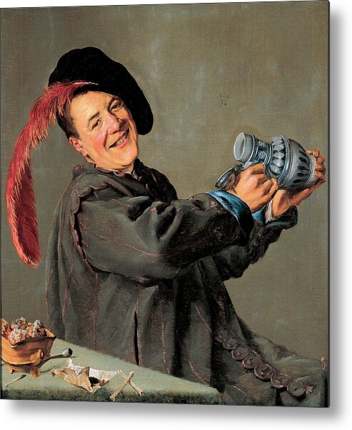 Judith Leyster Metal Print featuring the painting Jolly Toper by Judith Leyster