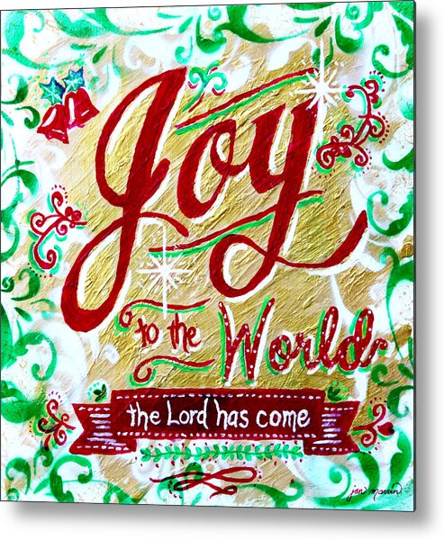 Joy To The World Metal Print featuring the painting Joy to the World by Jan Marvin