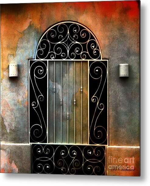 Gate Prints Metal Print featuring the photograph Spanish Influence by Barbara Chichester