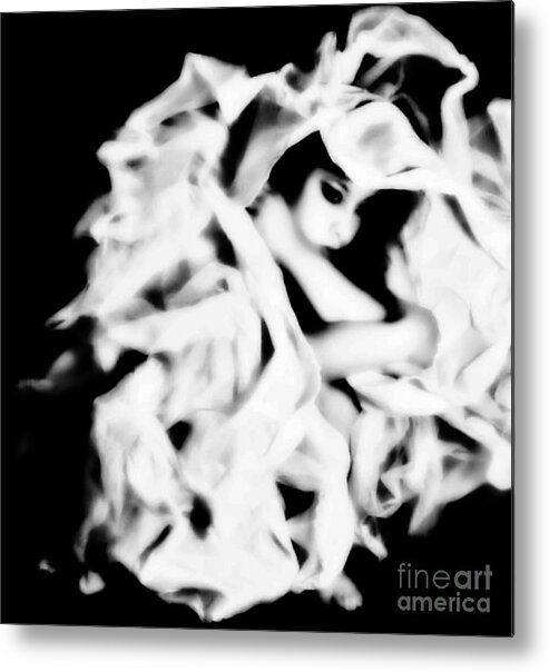 Black Metal Print featuring the photograph The Cocoon by Jessica S