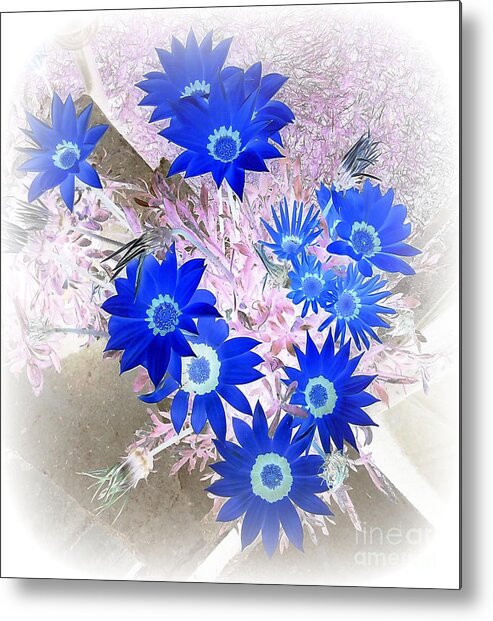 Flowers Metal Print featuring the photograph Wild Blue by Kenneth Clarke