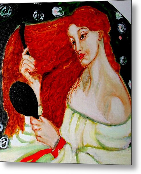 Pre-raphaelites Metal Print featuring the painting Lady Lilith by Rusty Gladdish