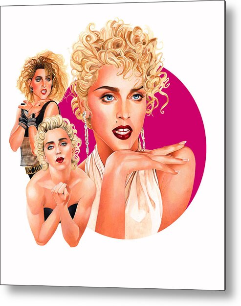 Madonna Metal Print featuring the painting Madonna by Steven Stines