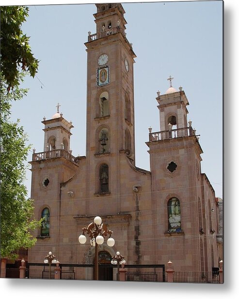 Our Lady Of Guadalupe Piedras Negras Mexico Metal Print featuring the photograph Our Lady of Guadalupe Piedras Negras Mexico by Elizabeth Sullivan