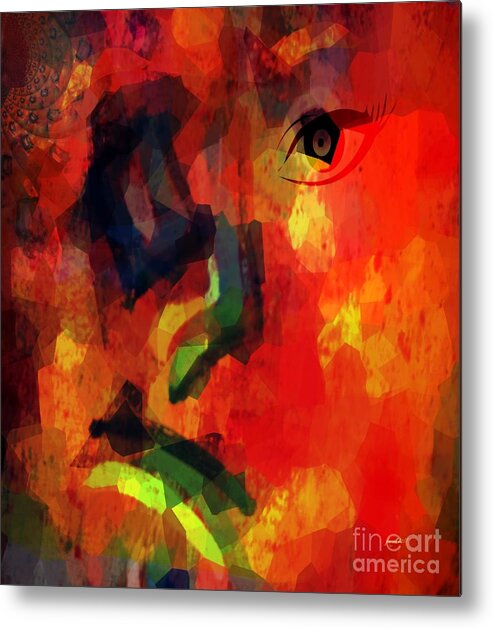 Fania Simon Metal Print featuring the mixed media Sick and Tired of Being Sick and Tired by Fania Simon