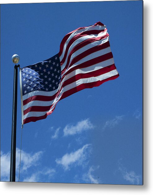 Flag Metal Print featuring the photograph The American Flag by Gregory Scott
