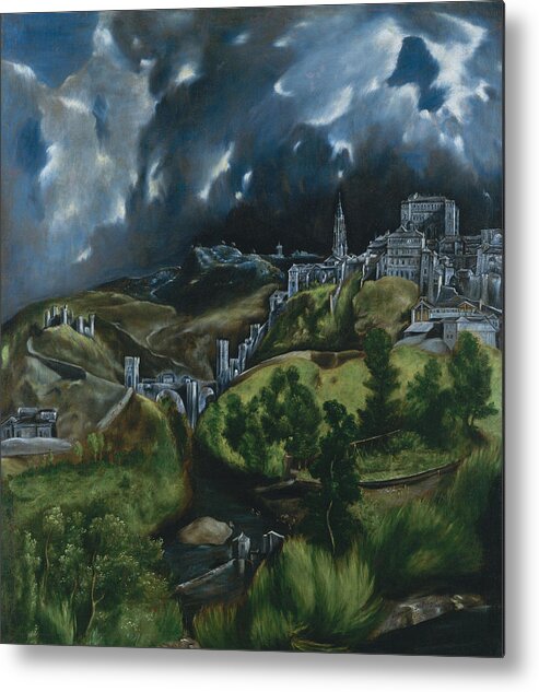 El Greco Metal Print featuring the painting View of Toledo by El Greco