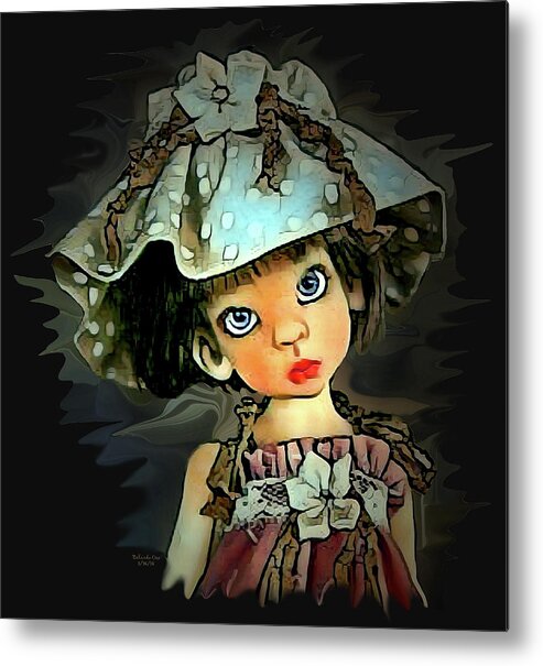 Digital Art Metal Print featuring the digital art Baby Doll Collection by Artful Oasis