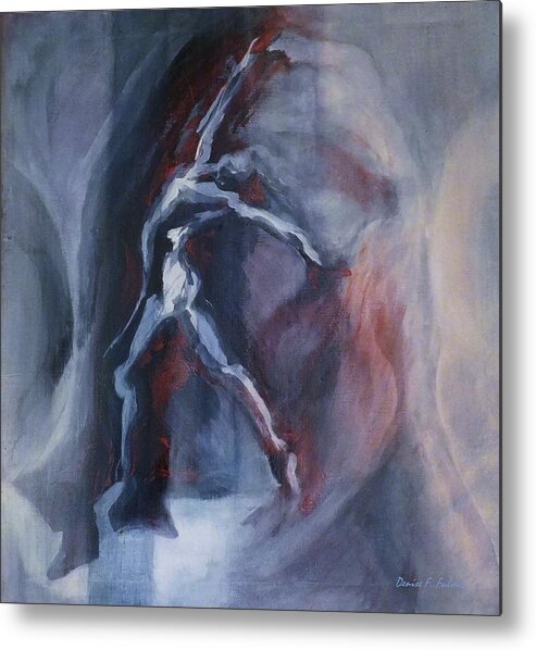 Dancer Metal Print featuring the painting Dancing Figure by Denise F Fulmer