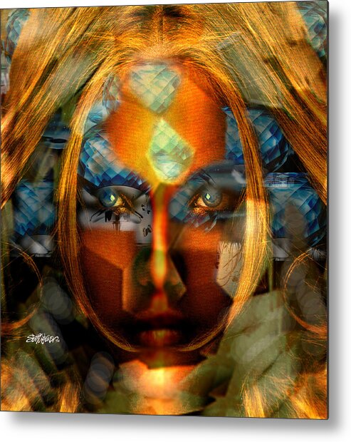 Lady Metal Print featuring the photograph Diamonella by Seth Weaver