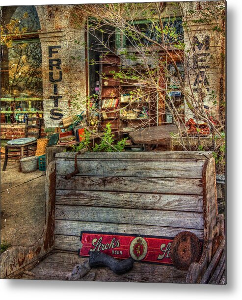 Hdr Metal Print featuring the photograph Fruits Meats And Beer by Thom Zehrfeld